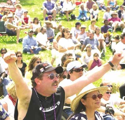 Festival-goers enjoy Mardi Gras