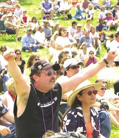 Festival-goers enjoy Mardi Gras