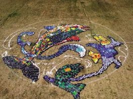 Recycling project becomes art work