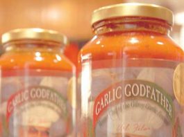 Garlic godfather markets famous pasta sauce
