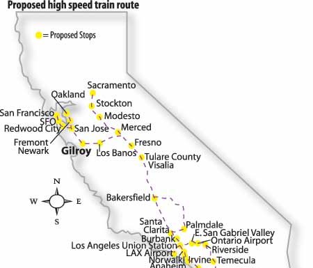 High-speed train through Coe?