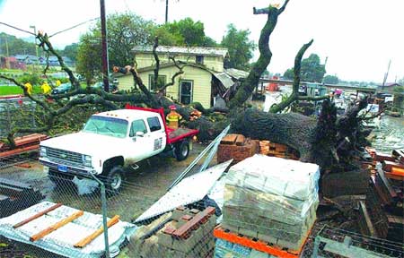 Minor flooding from powerful storm