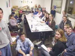 Budding lawyers practice courtroom skills