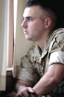 Ethan Salzano in Iraq