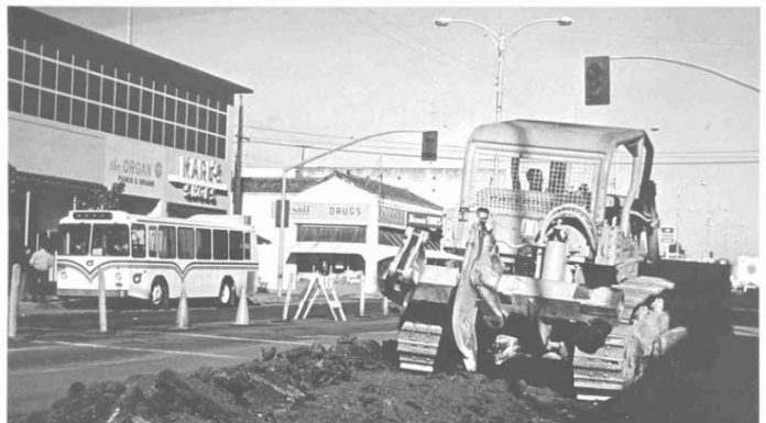 A road runs through it