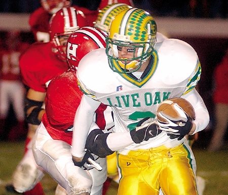 Shot through the foot