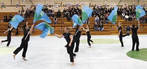 Live Oak’s Winter Guard Competes at Invitational