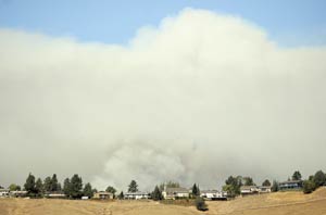 Fire Burns in Henry Coe