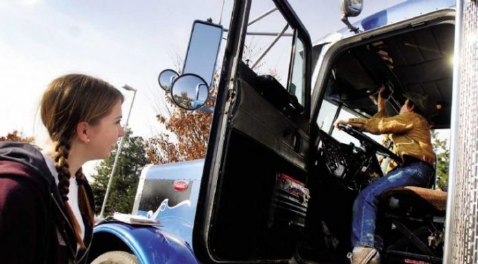 Students help on set of film