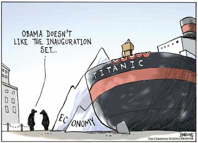 Editorial cartoons: Let’s rethink this inauguration backdrop