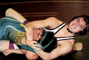 SHS wrestling appears headed for second place