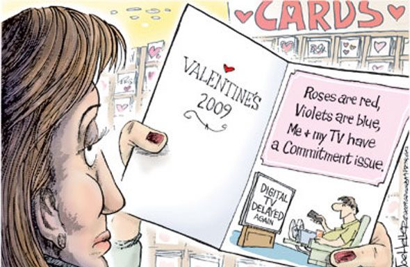 Editorial cartoon: Valentine’s 2009