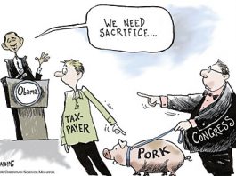 Editorial cartoons: Sacrifice the pig