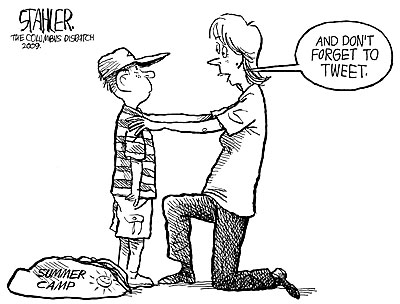 Editorial cartoons: Home is just a tweet away