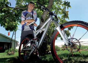 Hollister cyclist surprising himself