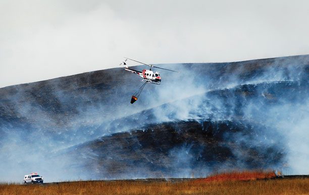 Firefighters prevent landfill blaze from reaching methane vents
