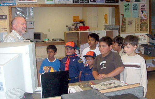 Cub Scouts visit Dispatch