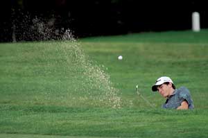 Local golfer tees up with pros