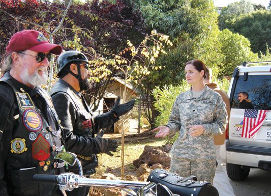Servicewoman honors sacrifice