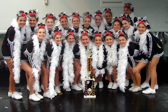 Morgan Hill Raider cheerleaders sweep at regional competition