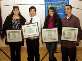 Four students earn Rotary Outstanding Student Achievement Awards