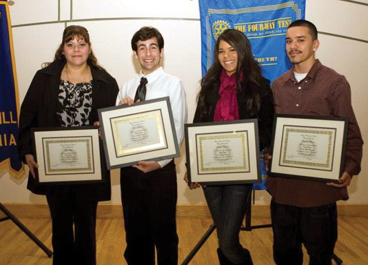 Four students earn Rotary Outstanding Student Achievement Awards