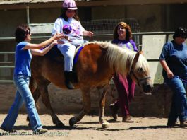 Special-needs children benefit from therapeutic horse riding camp