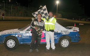 AUTO RACING: Local driver is first female division winner