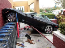 Police briefs: Corvette versus Walmart injures two