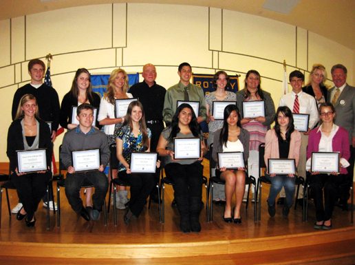 Rotary awards scholarships to 14 college-bound students