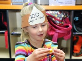 Kindergartners celebrate 100 days of school