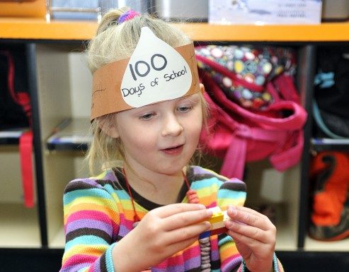Kindergartners celebrate 100 days of school