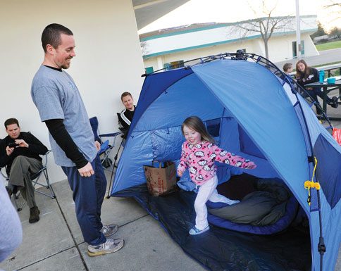 Parents already lined up for kinder registration