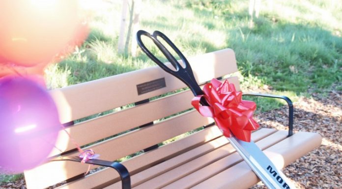 Leadership class unveils new rest stop on Llagas Creek path