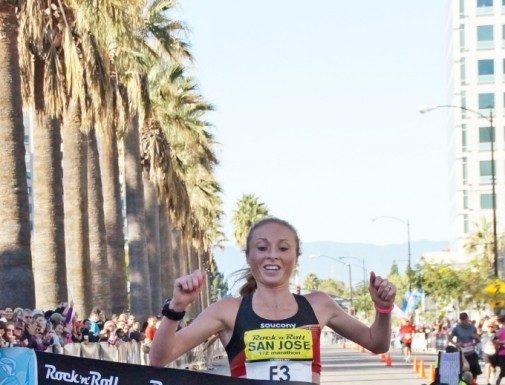 FINISH LINE: Runner rock in San Jose