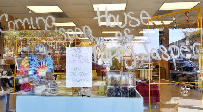 Couple rocks new shop