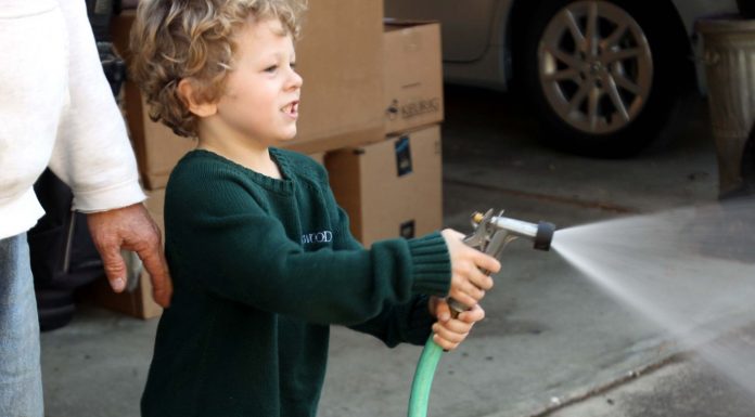 Working at the car wash