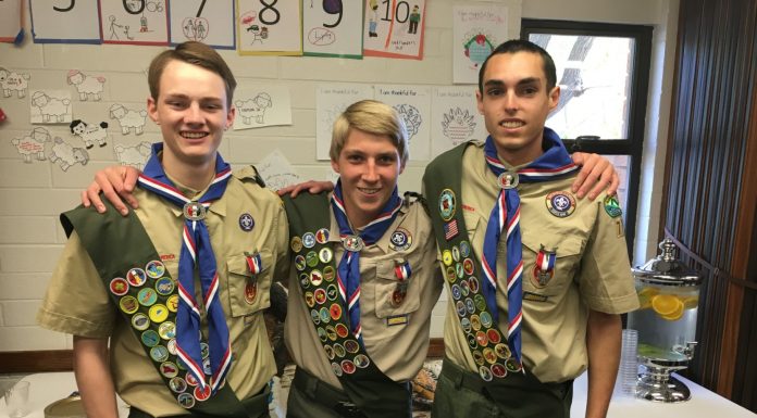 Three local scouts honored with top award