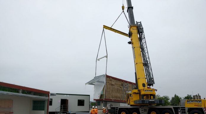 Modular classrooms installed at San Martin Gwinn