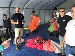 Skydiving success in San Martin