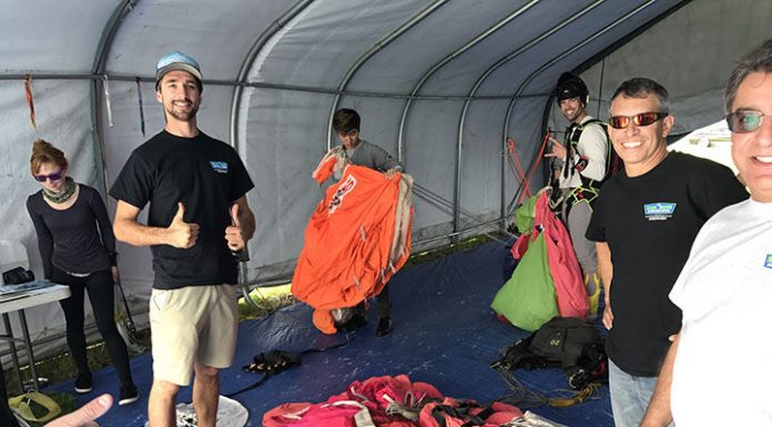 Skydiving success in San Martin
