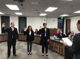 Trio takes oath of office for MHUSD board
