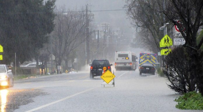 Morgan Hill attempts to dry off after drenching storms