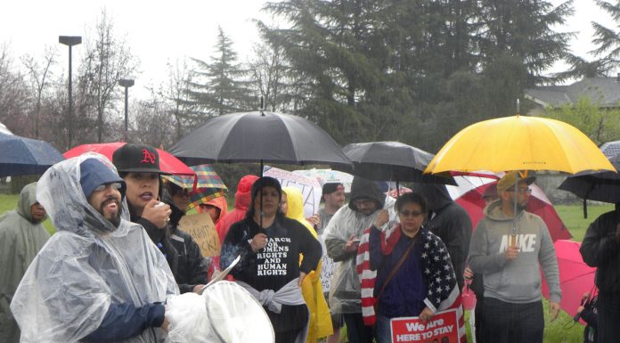 Protest sprouts at Morgan Hill’s new ICE office