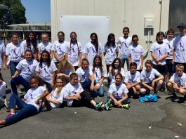 CSMH sixth graders ready to Relay