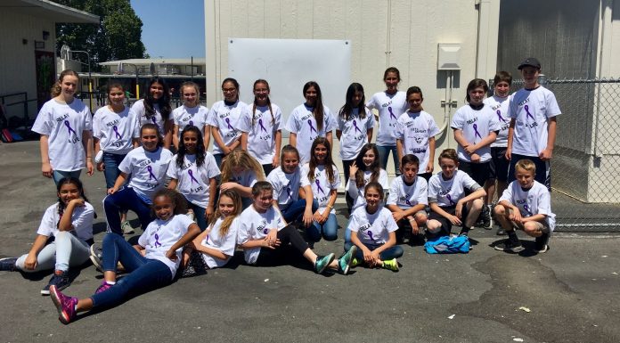 CSMH sixth graders ready to Relay