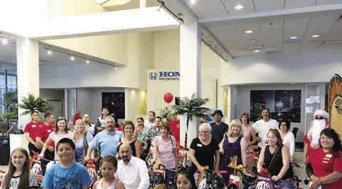 Christmas comes early for bicycle recipients