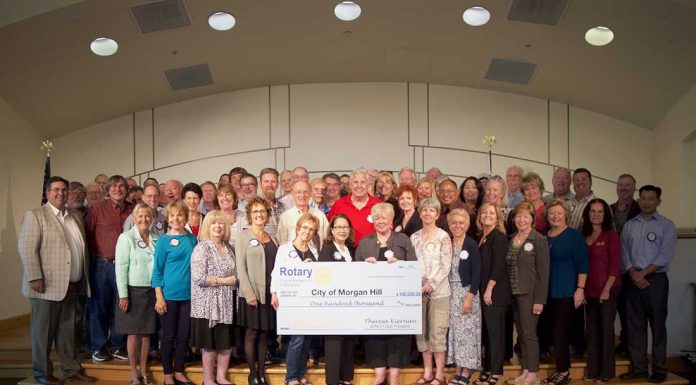 Rotary gives $100K to city for downtown parks