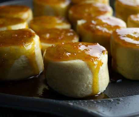 Orange Crescent Swirls