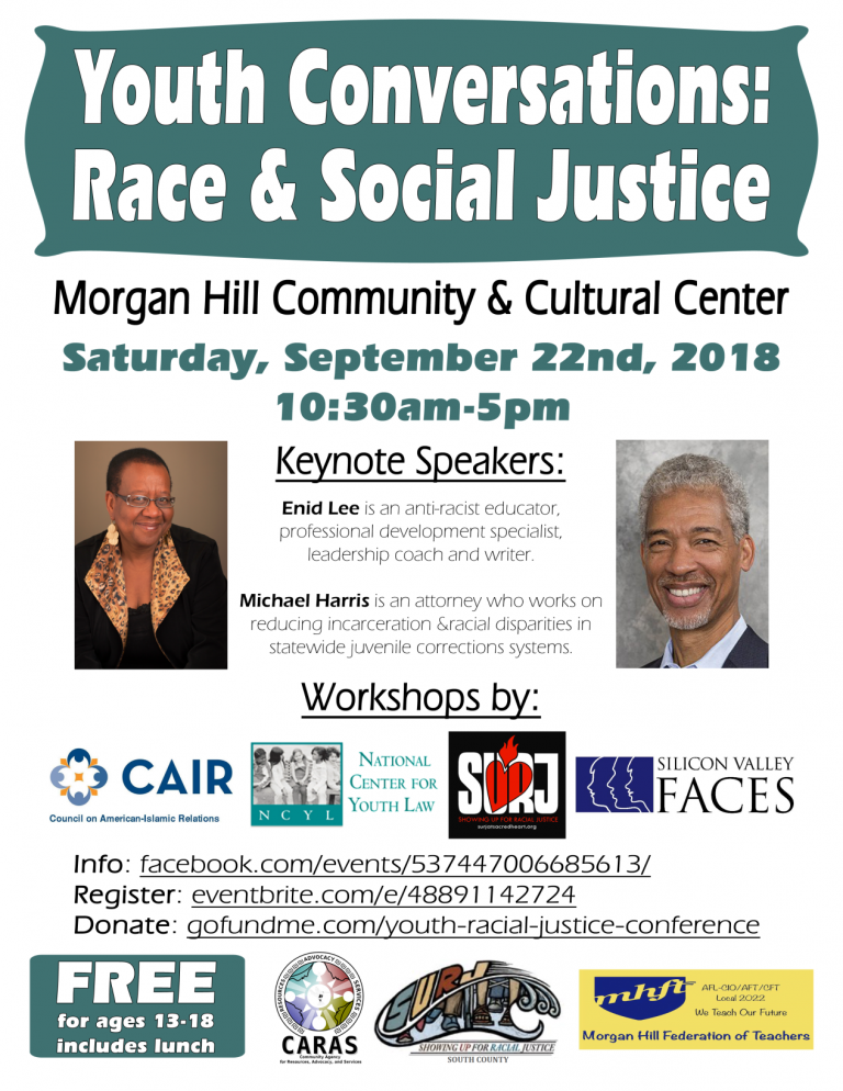 Youth conference on race and social justice set for Sept. 22